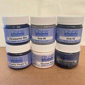 $5 ea- 6 Genesis Artists heat set oil paint. Dries on demand! All/ $25/$5 ea.